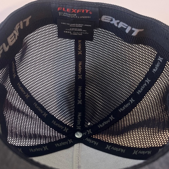 Hurley Monterey Trucker Flex Hat - Charcoal. Size Small - Picture 5 of 7